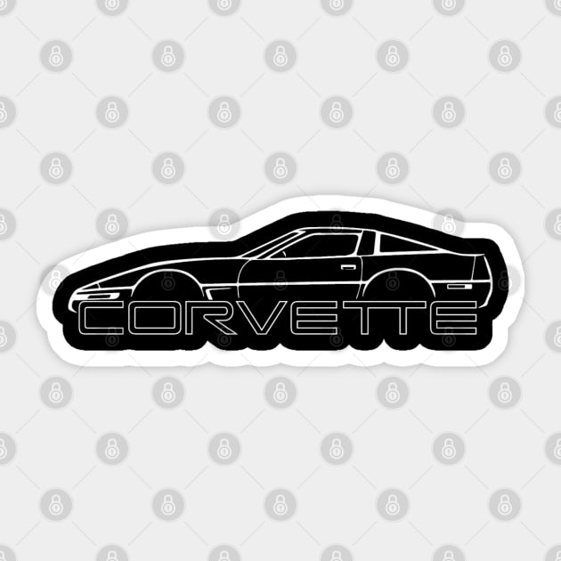 The Vette Sticker by DizzySpells Designs